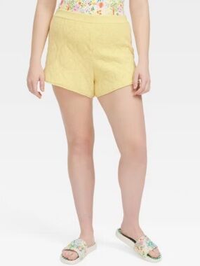 Roller Rabbit x Target Daisy embossed terry cloth shorts
